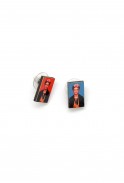 Frida Kahlo Studs * Red/Blue